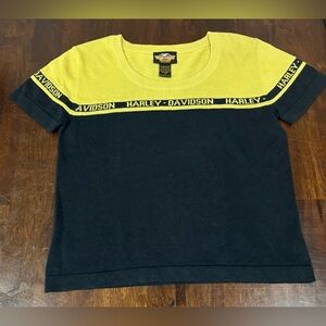 Vintage Harley Davidson Short Sleeve Sweater Women’s Size Small